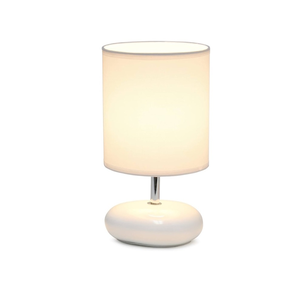 Simple Designs Mini Ceramic “Stonies” Table Lamp- with flaw